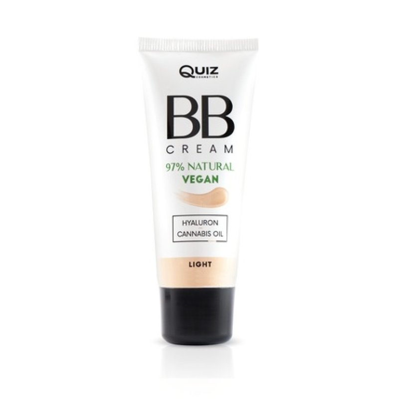 Quiz Cosmetics Bb Cream Foundation Enriched With Hyaluronic Acid And Hemp Oil Light 30ml