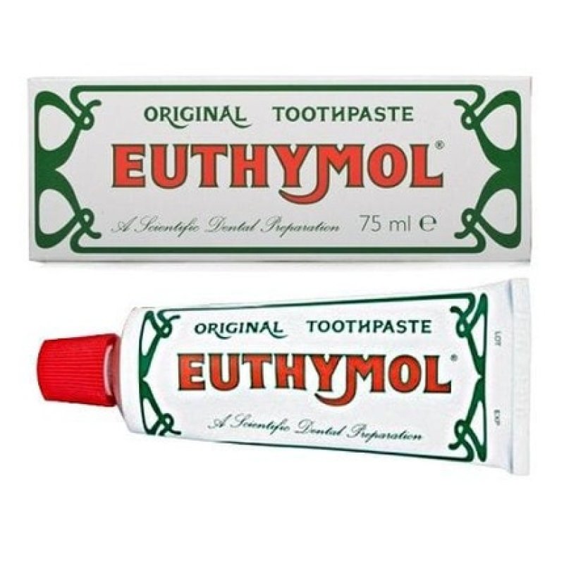 Euthymol Original Toothpaste 75ml Gluten Free No Fluoride Antibacterial 75ml