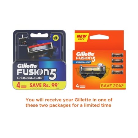 Gillette Flexball Fusion Proglide Blades - Pack of 4 Cartridges
