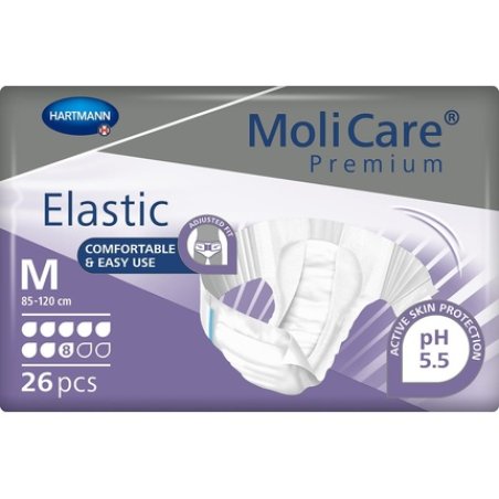 MoliCare Premium Elastic Disposable Underwear for Women and Men with Incontinence Size M