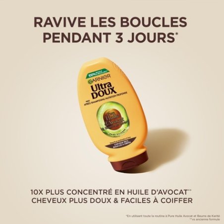 Garnier Ultra Doux Conditioner for Dry Curly to Frizzy Hair