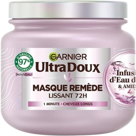 Garnier Ultra Doux Smoothing Mask for Softness & Shine with Water Infusion