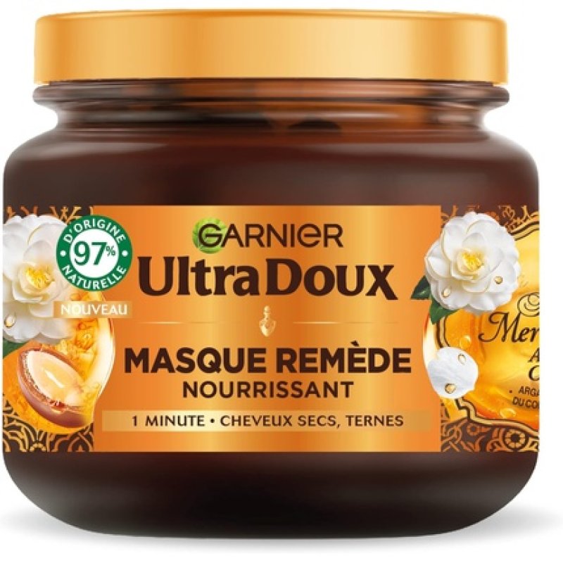 Garnier Ultra Doux Nourishing Mask with Argan & Camellia Oil for Dry & Dark Hair