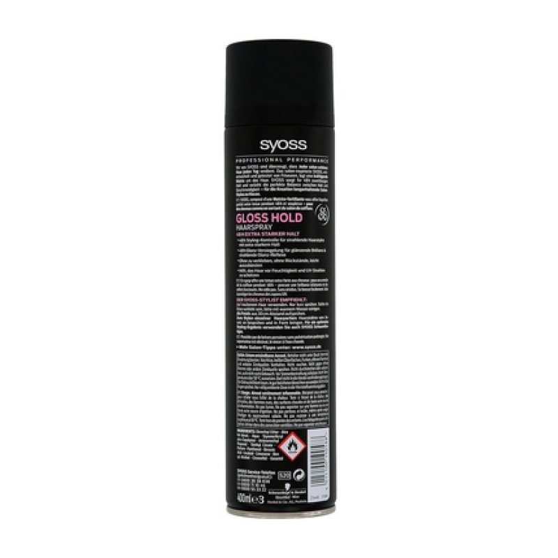 Syoss Hairspray Gloss Hold Level 4 Extra Strong 400ml