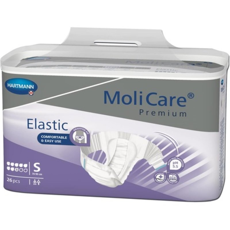 MoliCare Premium Elastic Disposable Underpants for Women and Men with Incontinence Size S - 26 Pack