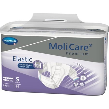 MoliCare Premium Elastic Disposable Underpants for Women and Men with Incontinence Size S - 26 Pack