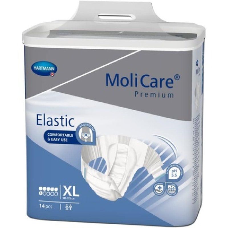 MoliCare Premium Elastic Disposable Underwear for Women and Men with Incontinence Size XL