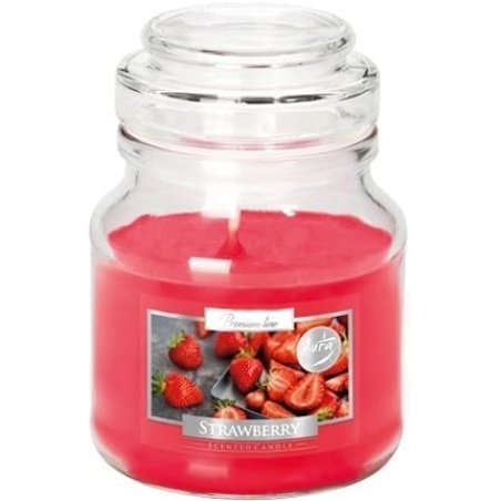 Scented Candles In Jar With Lid Small, Scent: Strawberry