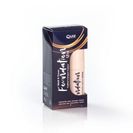 Quiz Cosmetics Matt & Cover Stick Concealing Foundation Stick Enriched With Castor Oil And Shea Butter Porcelain 75g