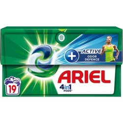 Ariel 4in1 Pods Liquid Laundry Detergent 19 Washes Active Odor Defense