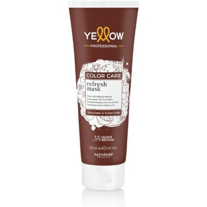 Alfaparf Milano Yellow Color Care Refresh Mask 35 Warm Brown Treatment