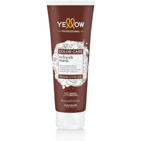 Alfaparf Milano Yellow Color Care Refresh Mask 35 Warm Brown Treatment