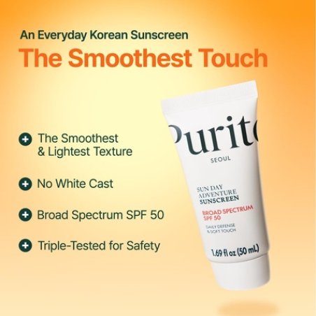 Purito Sun Day Adventure Korean Sunscreen - Smoothest and Lightest Texture