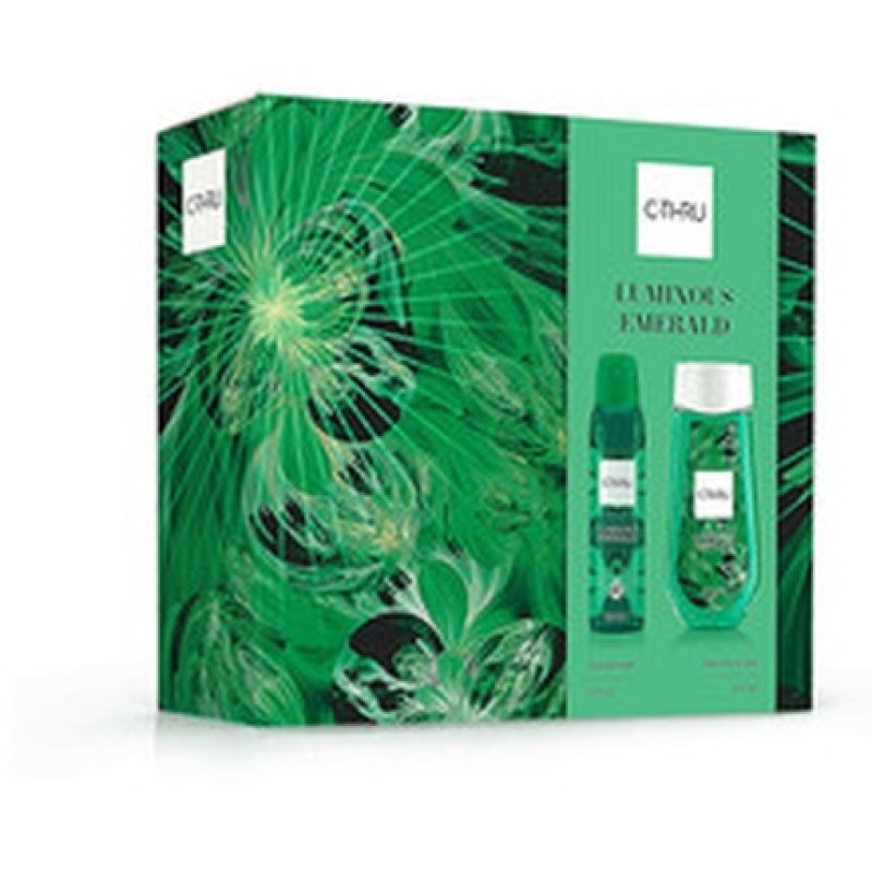 C-Thru Luminous Emerald Gift Set Deospray 150 Ml And Shower Gel 250 Ml