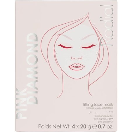 Rodial Pink Diamond Lifting Face Sheet Mask with Diamond Powder and Vitamin C - Pack of 4 Sachets