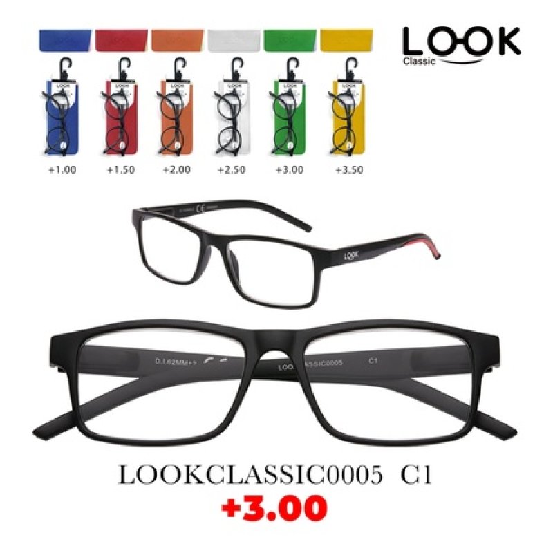 Look Optics Look Classic 0005 C1 3.00 Classic Glasses