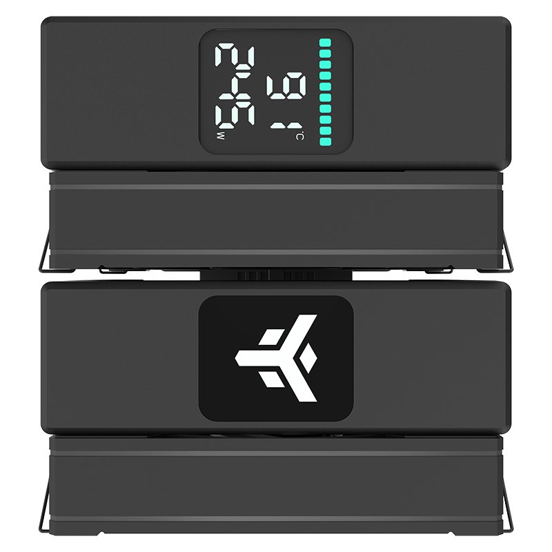 itek ICY-6HAT Processeur Refroidisseur hybride 12 cm Noir