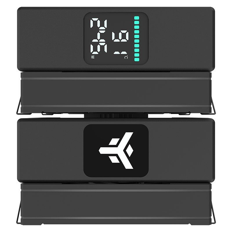 itek ICY-6HAT Processor Hybrid cooler 12 cm Black