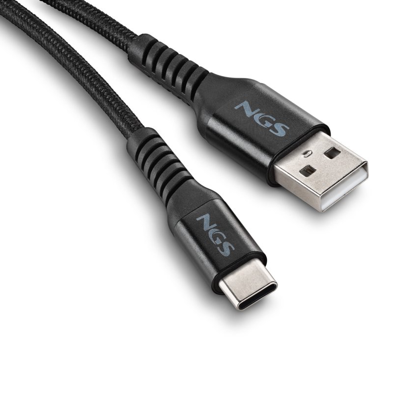 Cable NGS Knot USB-A/C M/M 1m (Noir)