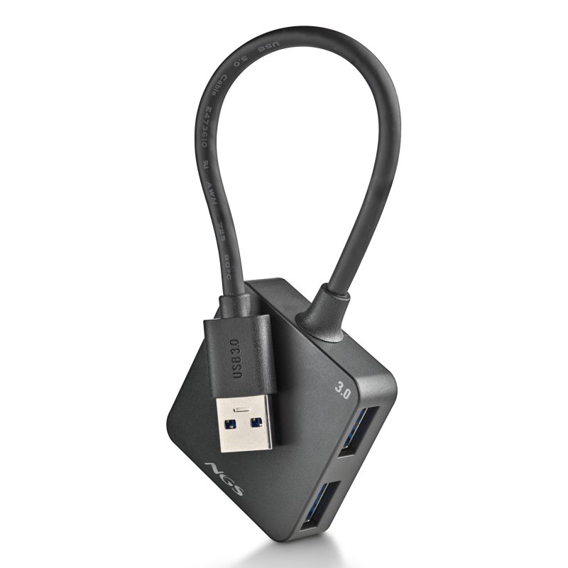 NGS IHUB 3.0 TINY USB 3.2 Gen 1 (3.1 Gen 1) Type-A 5000 Mbit/s Noir