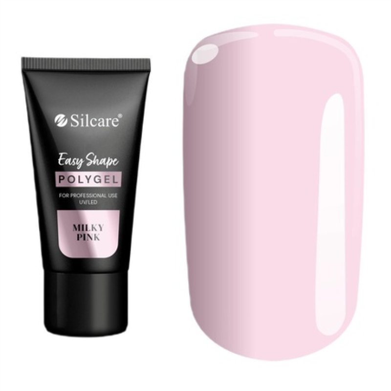 Silcare Easy Shape Polygel Acrylic Gel Milky Pink 30g