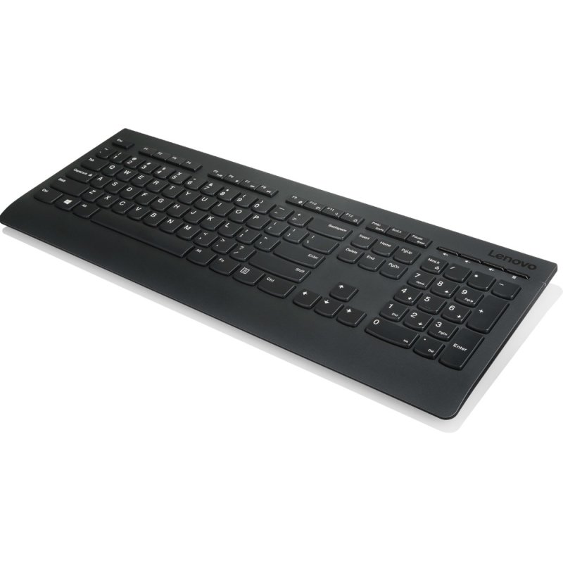 Lenovo 4X30H56854 clavier Bureau RF sans fil QWERTZ Allemand Noir