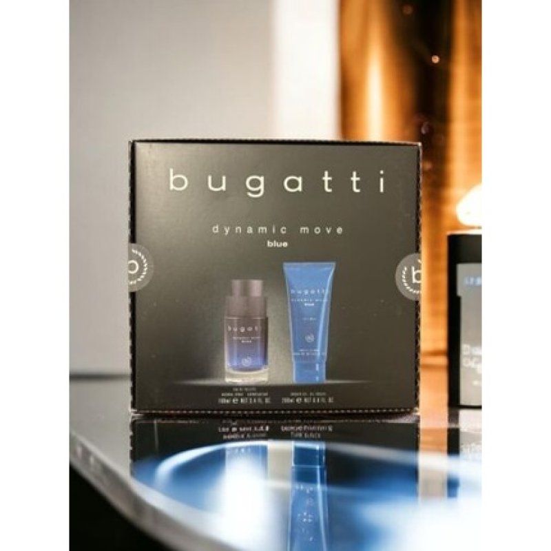Bugatti Dynamic Move Blue Gift Set Eau De Toilette 100ml & Shower Gel 200ml