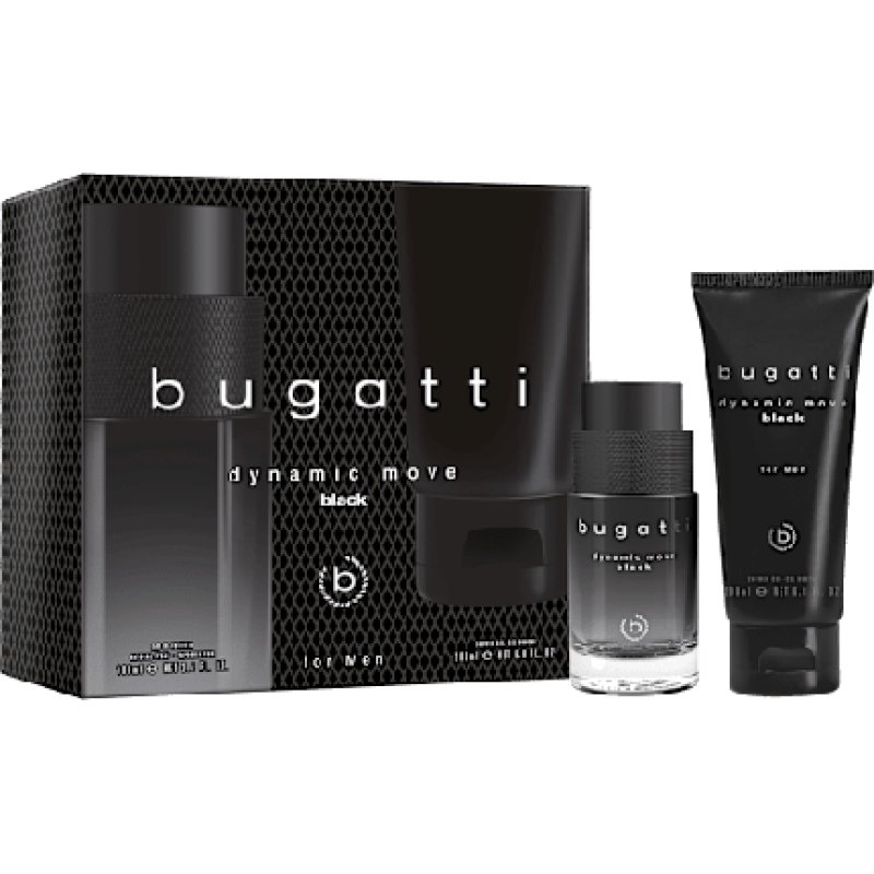 Bugatti Dynamic Move Man Black Gift Set 2 Pieces