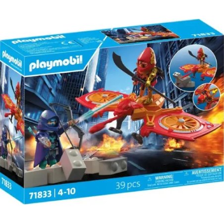 Playmobil - Heroes: Hero Drone Fight with Evil Ninja (71833)