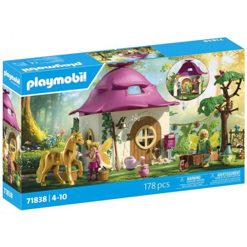 Playmobil - Cozy Fairy Home with Golden Unicorn (71838)