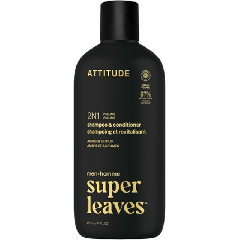 Attitude Men's 2-in-1 Volumizing Shampoo and Conditioner for Thin Hair