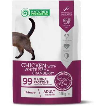 Nature's P Cat Urinary Chicken Fish Blueberries Pouch 100g