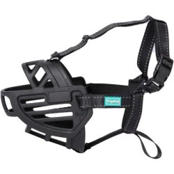 Freedog Ergo Plus Black Muzzle Size M 27cm Neck 15mm x 40/58cm