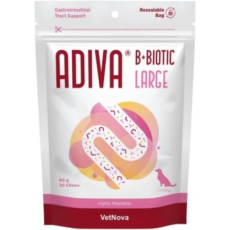 Adiva Bbiotic Large Probiotic Chews 30 Count