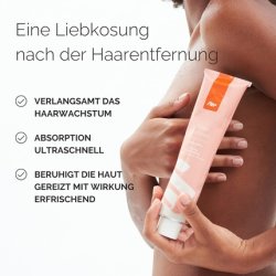 Fler Slow It Down Moisturizing Body Cream with Retarding Agent Post Hair Removal Soothing Irritated Skin Paraben and