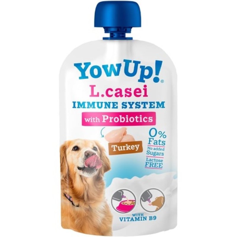 Yowup! Immune System Support for Dogs with L. Casei Probiotics and Turkey - Pack of 10