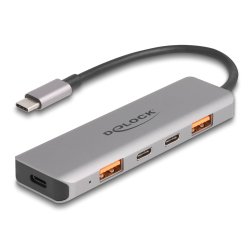 DeLOCK 64302 laptop dock/port replicator Wired USB 3.2 Gen 2 (3.1 Gen 2) Type-C Grey