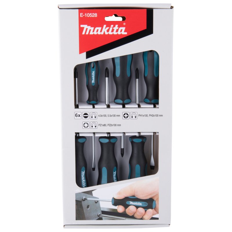 Makita Schraubendreher-Set 6-tlg E-10528