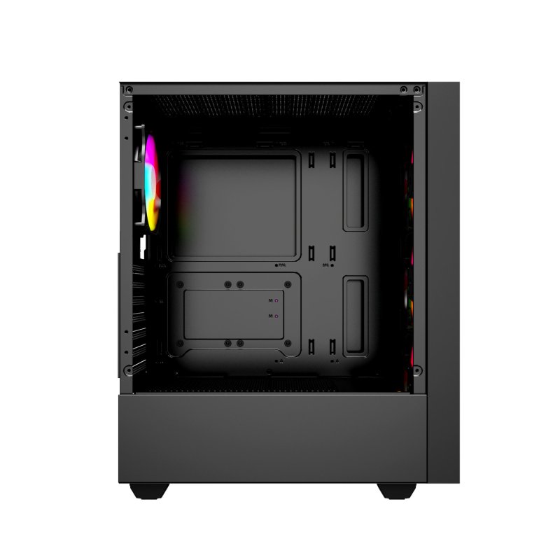Gembird Fornax 4000 ARGB gaming ATX computer case Midi Tower backlight Black