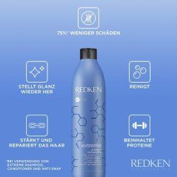 Redken Extreme Shampoo Restorative Care for Damaged and Dry Hair with Proteins 500ml