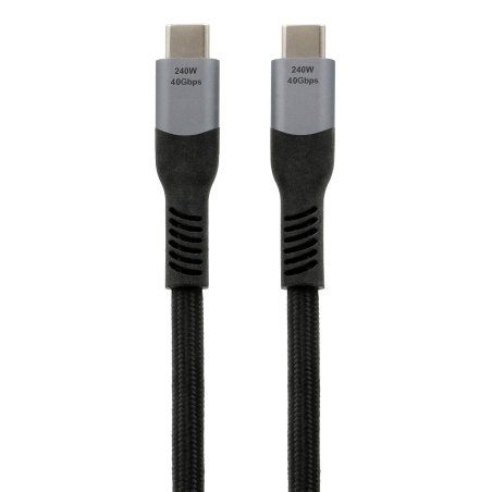 EXSYS EX-K1598-1.0 USB cable USB4 Gen 3x2 1 m USB C Black, Grey