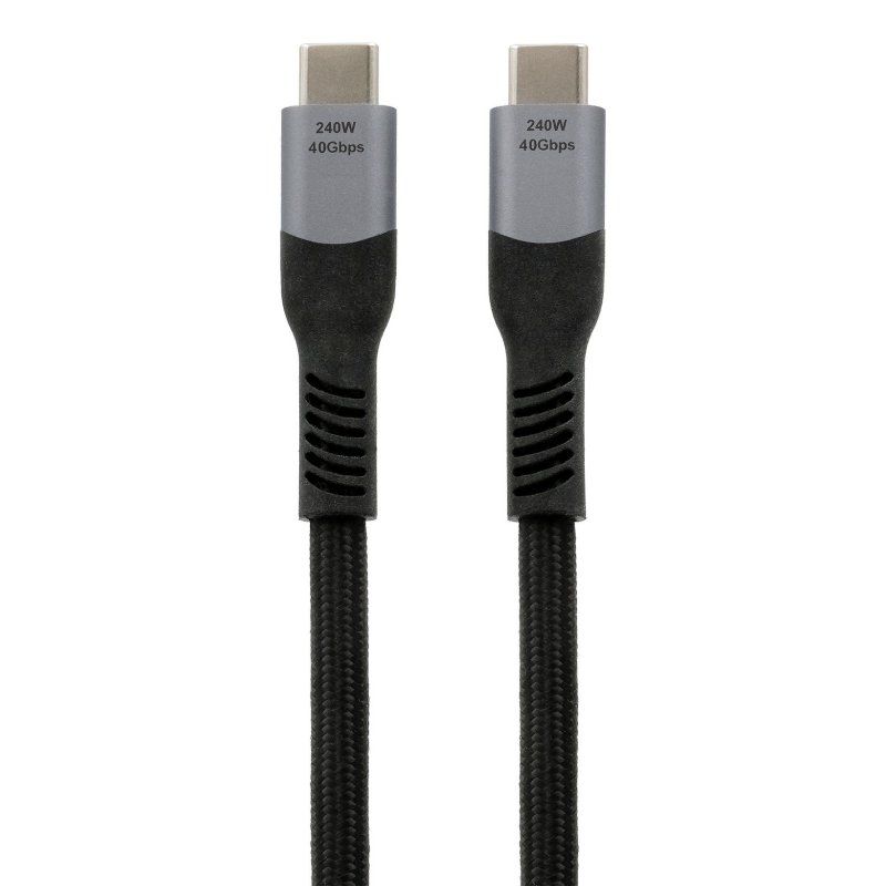 EXSYS EX-K1598-2.0 USB cable USB4 Gen 3x2 2 m USB C Black, Grey