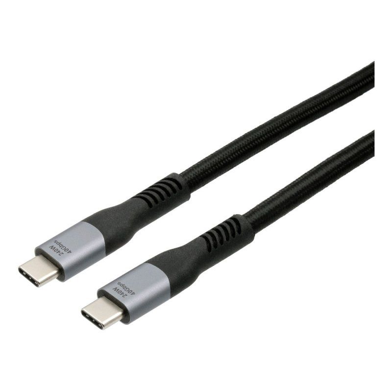 EXSYS EX-K1598-2.0 USB cable USB4 Gen 3x2 2 m USB C Black, Grey