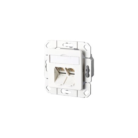 MetzConnect E-DAT C.6 Embase 2 ports blanc pur