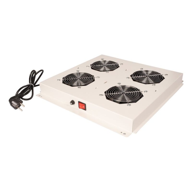 ROLINE 19" Unité de ventilation de toit 4 ventilateurs ON/OFF gris