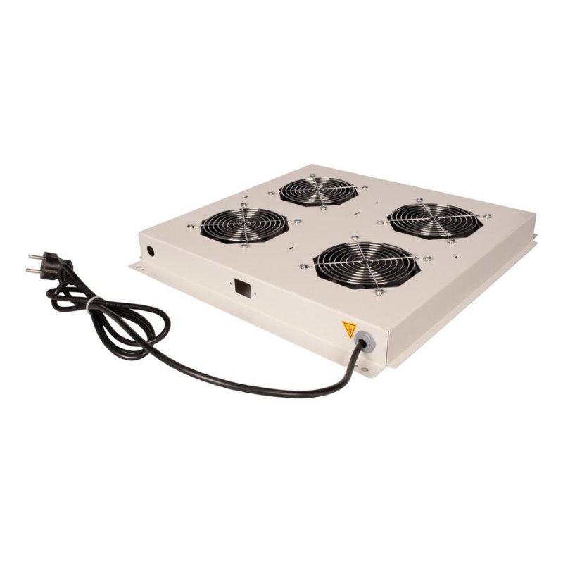 ROLINE 19" Unité de ventilation de toit 4 ventilateurs ON/OFF gris