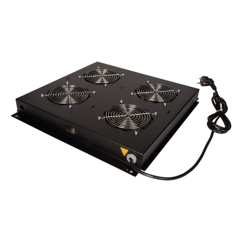 ROLINE 19" Unité de ventilation de toit 4 ventilateurs ON/OFF noir