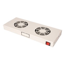ROLINE 19" Unité de ventilation 2 ventilateurs ON/OFF, gris