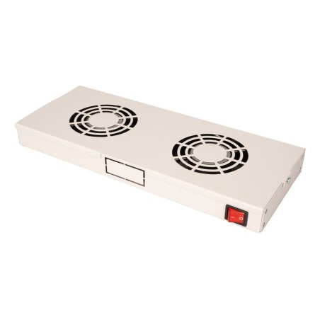 ROLINE 19" Unité de ventilation 2 ventilateurs ON/OFF, gris