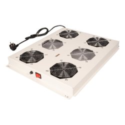 ROLINE 19" Unité de ventilation de toit4 ventilateurs ON/OFF pour baie serveur g